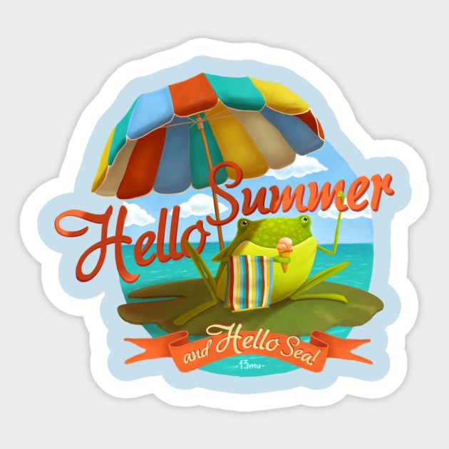 Hello summer and hello sea! Sticker by Lime